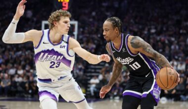 Hard lessons in Sacramento: Young Jazz fall 1 play short in loss to Kings
