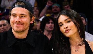 Justin Herbert and Madison Beer turn heads courtside at Lakers game; Netizens say ‘Look at that smile on his face’