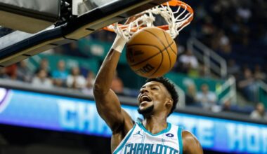 Hornets' Brandon Miller exits game against 76ers with shoulder injury