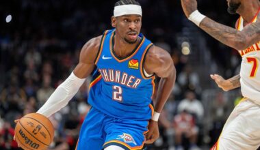 Holmgren scores 31 points, Gilgeous-Alexander has 30 to lead Oklahoma City past the Hawks 117-100