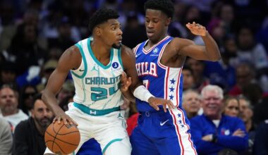 Quentin Grimes' clutch 3-pointer lifts 76ers to 125-121 win over Hornets in home opener