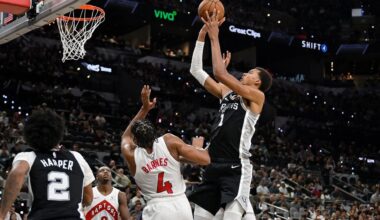 Victor Wembanyama and the Spurs move to 4-0 with a 121-103 win over the Raptors