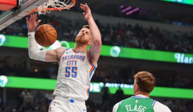 Thunder withstand furious Mavericks rally to win 101-94, improving to 4-0