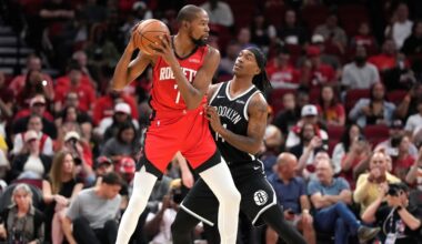 Rockets rout the winless Nets 137-109 for their first victory of the season