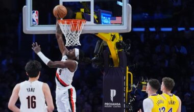 Trail Blazers beat Lakers 122-108 despite Reaves' 41 points