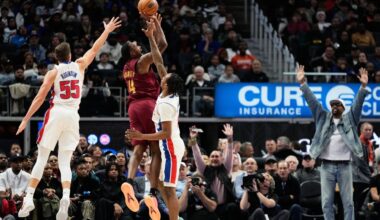 Donovan Mitchell scores 35 as the Cavaliers beat the Pistons 116-95 for their 3rd straight win