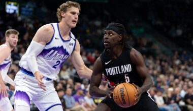 Jrue Holiday scores 27 points, hits late free throws to help Blazers hold off Jazz 136-134