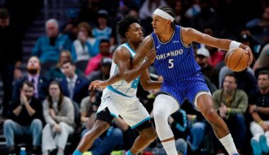 Wagner has 21 and the Magic snaps a 4-game skid with a 123-107 win over the Hornets