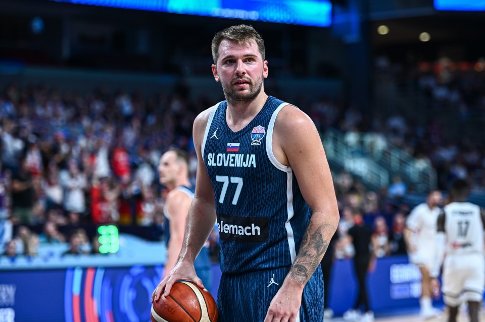 Doncic has returned to the Lakers after slimming down in the offseason