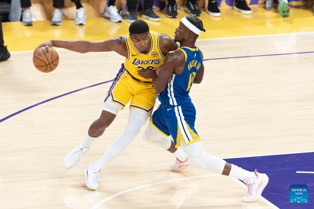 Los Angeles Lakers vs. Golden State Warriors-Xinhua