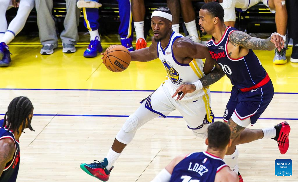 Golden State Warriors vs. Los Angeles Clippers-Xinhua