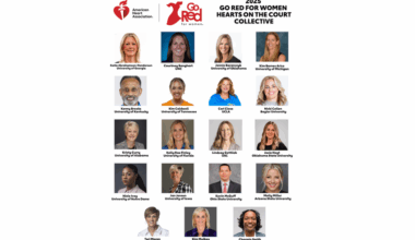19 women’s college basketball coaches join forces to improve women’s cardiovascular health