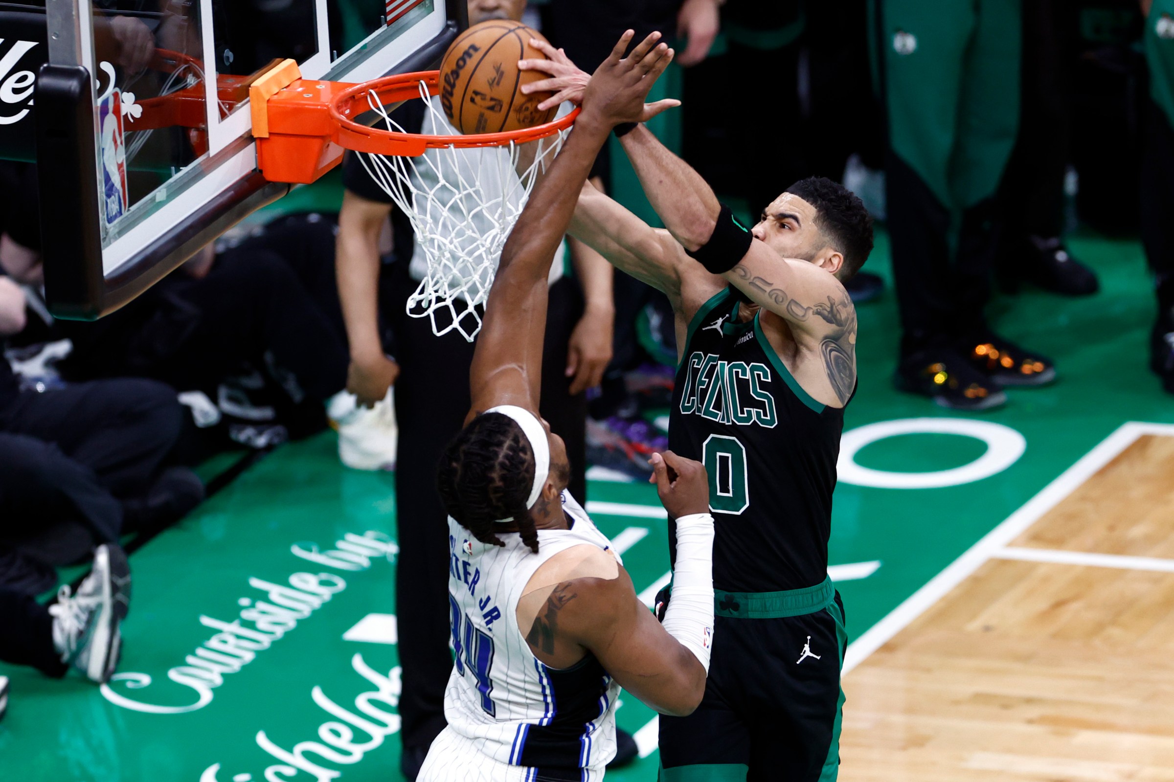 Magic’s physical play poses no issue for Celtics in Game 5 as they advance to second round