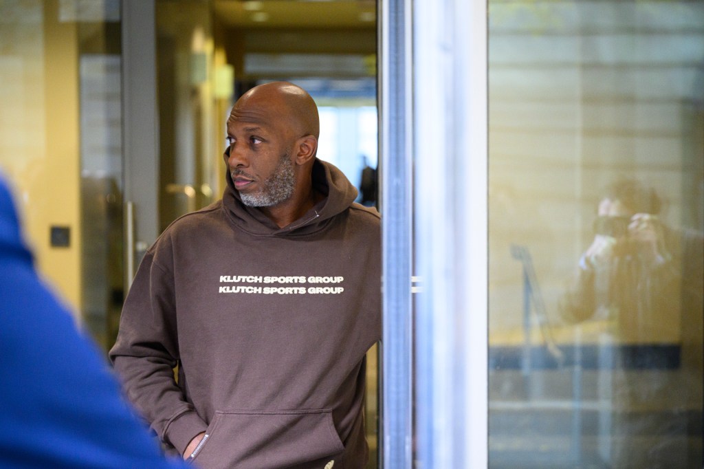 Portland Trailblazers head coach Chauncey Billups exits the Mark O. Hatfield United States Courthouse after his arraignment on October 23, 2025 in Portland, Oregon. Billups, the 2004 NBA Finals MVP, was charged for his alleged participation in a scheme that involved rigging illegal poker games.