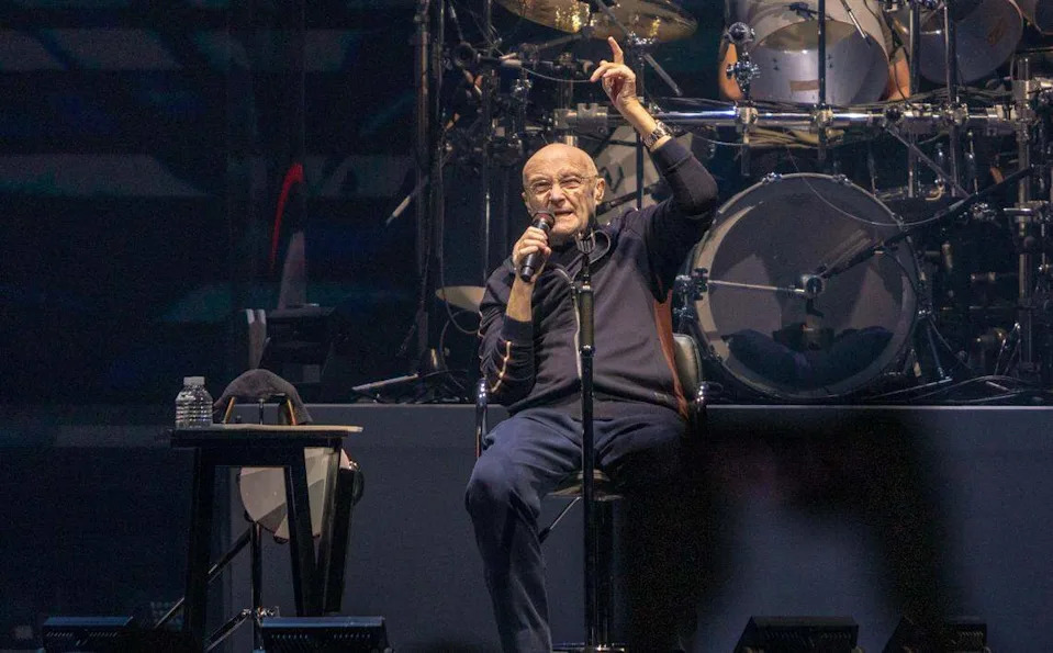Nov. 20, 2021: Phil Collins performs with Genesis at the Spectrum Center in Charlotte.