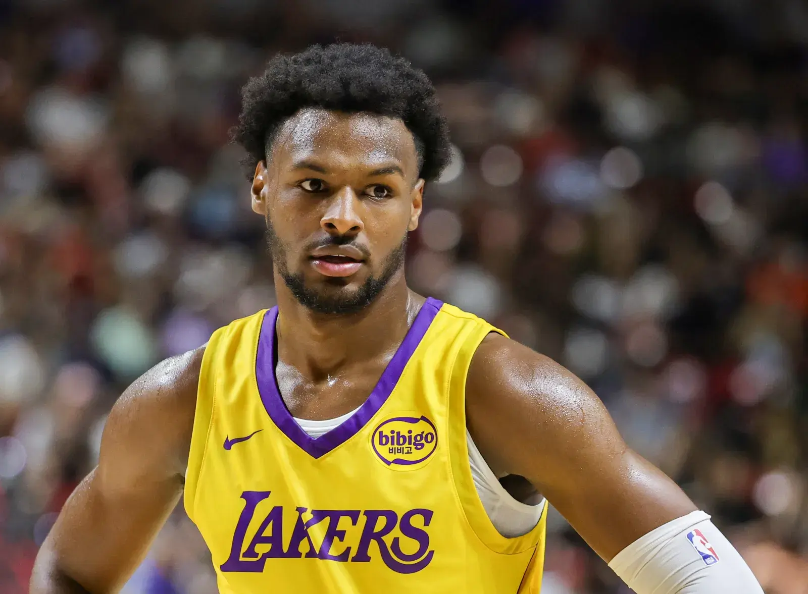 Bronny James of the Los Angeles Lakers