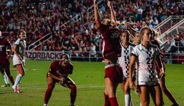 No. 7 Arkansas Scores Four Unanswered Goals to Defeat No. 13 Mississippi State, 4-2