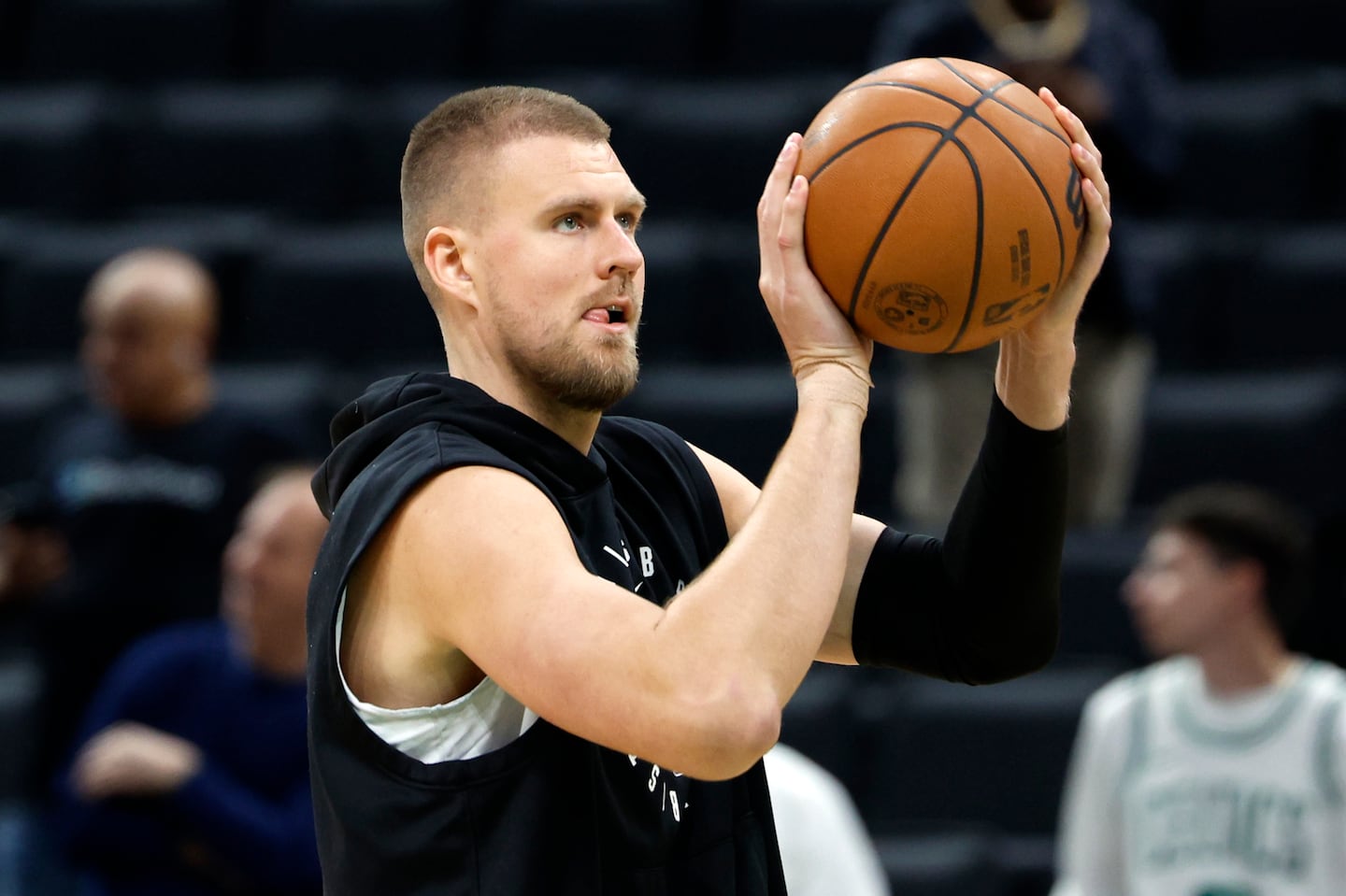 Kristaps Porzingis's final games for the Celtics were marred by illness.