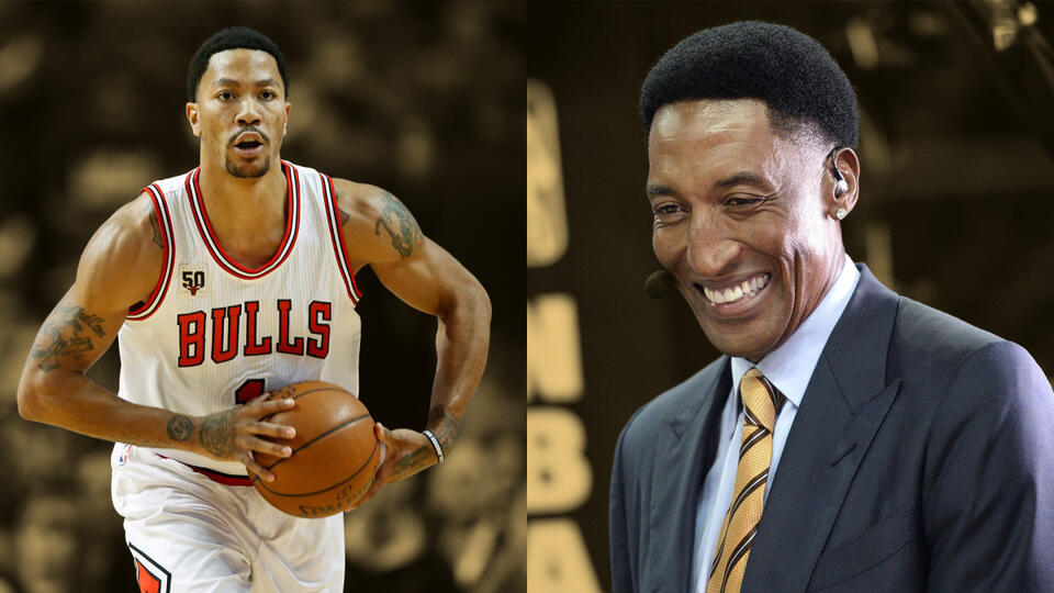 Scottie Pippen's reaction after the Bulls traded Derrick Rose in 2016: "They probably did what's best for Derrick's future"