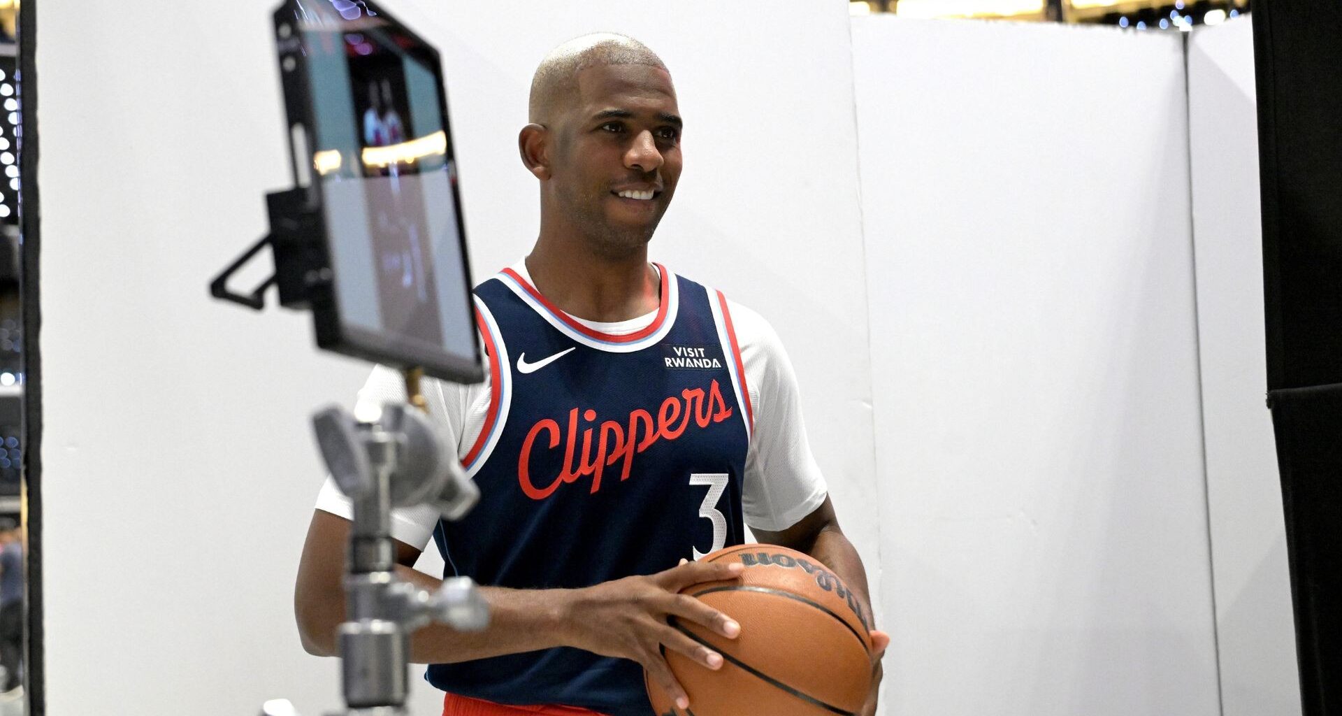 May 1, 2025; Inglewood, California, USA; LA Clippers coach Tyronn Lue at press conference during game six of first round for the 2025 NBA Playoffs against the Denver Nuggets at Intuit Dome