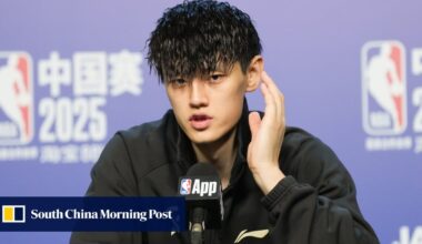 NBA China Games: Zeng urged to remain positive after low-key debut for Nets in loss to Suns