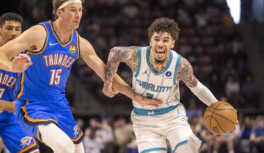 Charlotte Hornets fall to defending NBA champs OKC Thunder