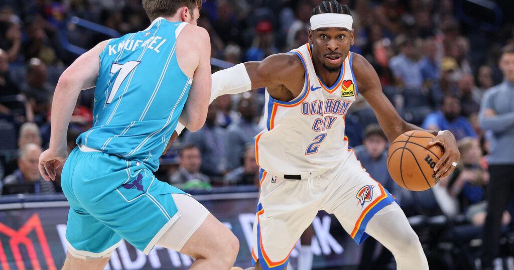 Shai Gilgeous-Alexander plays in first preseason game this season in Oklahoma City Thunder’s 122-116 home win over Charlotte Hornets | Sports