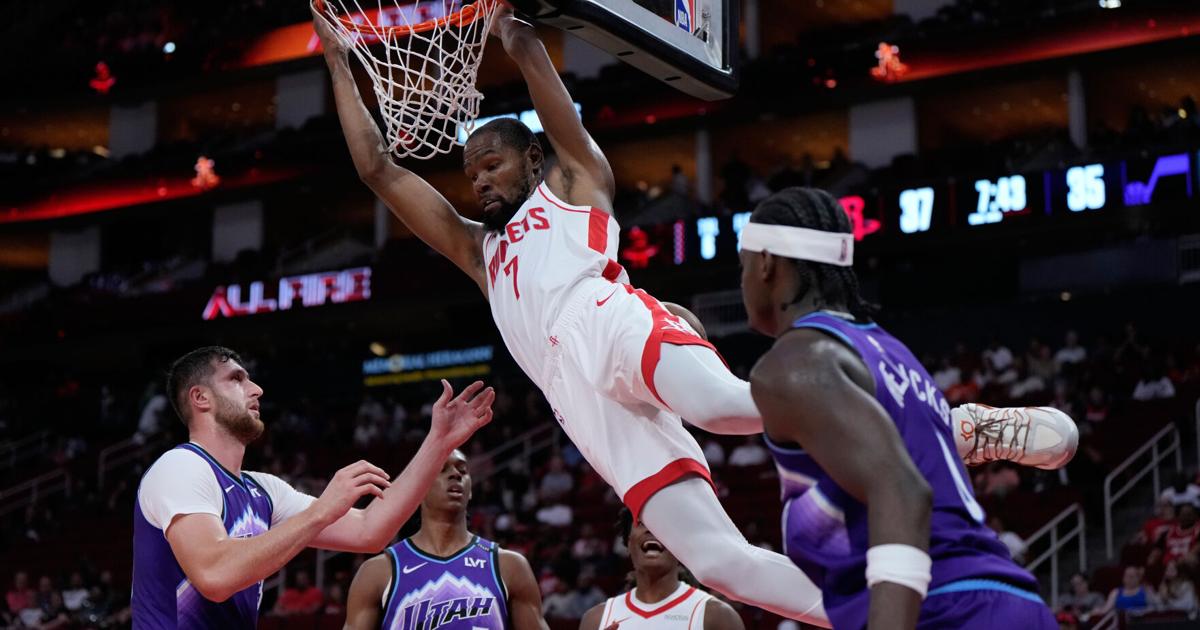 Durant on his preseason debut with Rockets: 'It felt like I've been here for a while' | National Sports