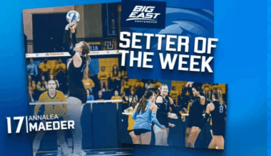Maeder earns third BIG EAST Setter of the Week honor | Sports