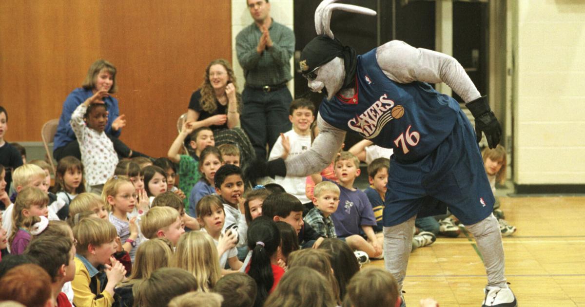 The Sixers' mascot, Hip Hop, was retired in 2011. Now, for the 25th anniversary of the 2001 team, they're bringing him back. - The Daily Gazette