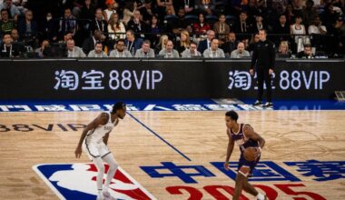 The NBA pre-season basketball game between the Phoenix Suns and the Brooklyn Nets