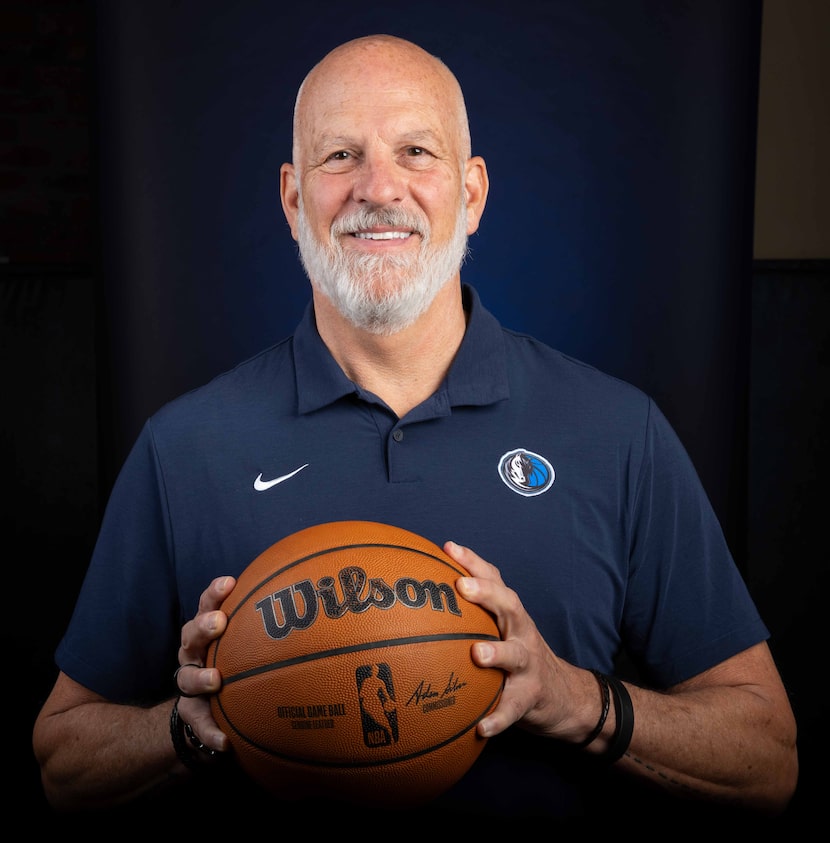 Dallas Mavericks assistant coach Jay Triano poses for a portrait during the Dallas Mavericks...