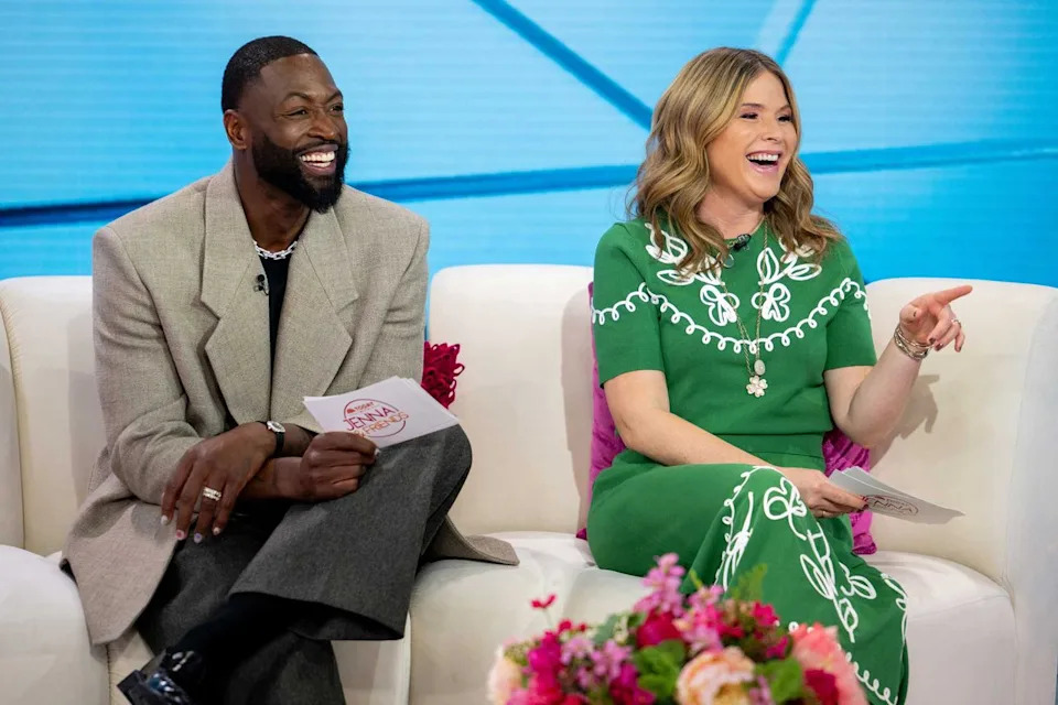 Nathan Congleton/NBC via Getty Dwyane Wade and Jenna Bush Hager cohost