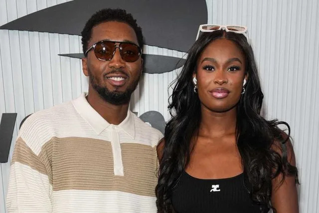 John Nacion/Getty Donovan Mitchell and Coco Jones at the US Open on Aug. 29, 2025