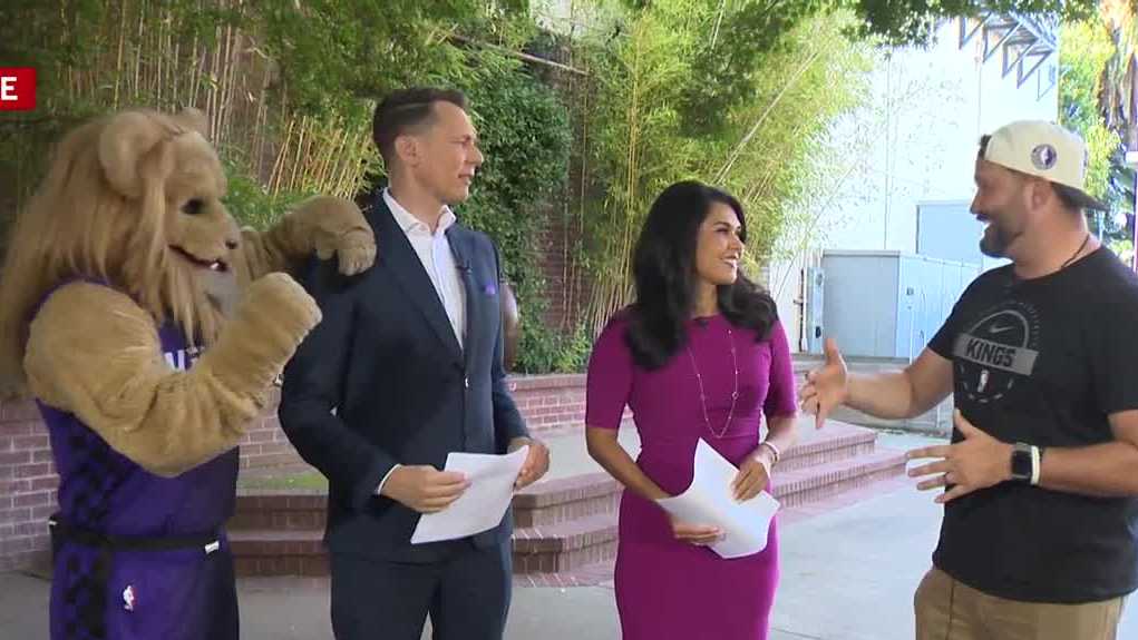 Slamson joins KCRA 3 to celebrate return of NBA