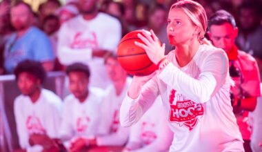 Indiana women's basketball locker room, leaders Shay Ciezki, Lenee Beaumont