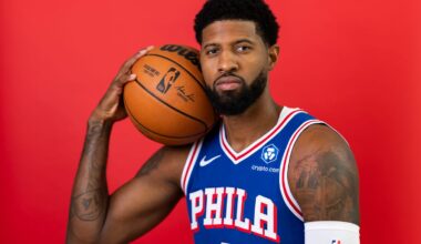 Sixers star Paul George ranked No. 82 on NBA top 100 players list