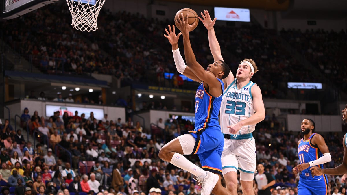 Aaron Wiggins leads Thunder past Hornets in preseason opener