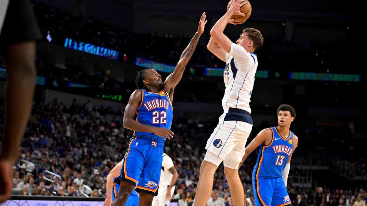 Short-handed Thunder drops preseason game to Cooper Flagg, Mavericks