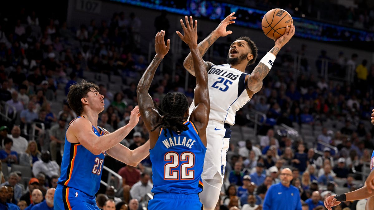 Best images from Thunder's 106-89 preseason loss to Mavericks