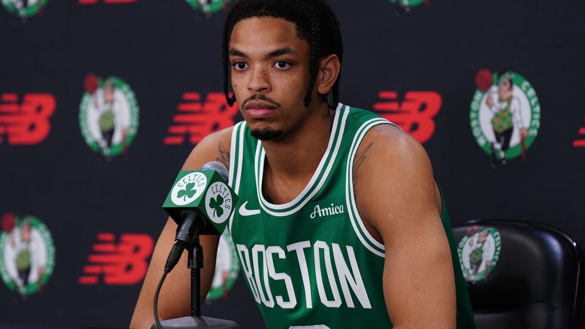 Josh Minott on his role as an accelerator with the Celtics this season