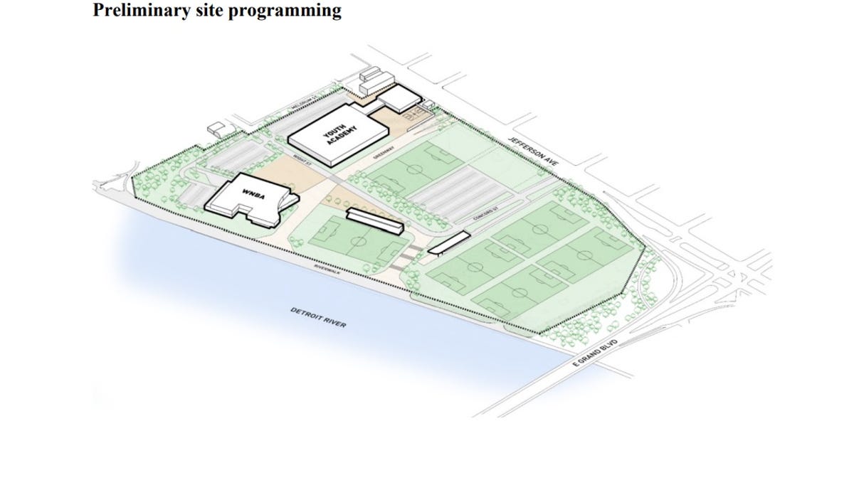 Pistons reps share latest plan for Detroit WNBA facility, youth fields