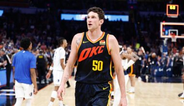 Thunder jersey history No. 50 Mike Muscala (2023-24)