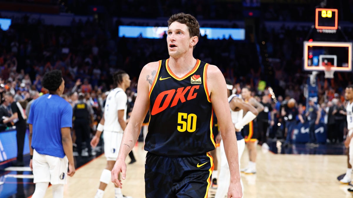 Thunder jersey history No. 50 Mike Muscala (2023-24)