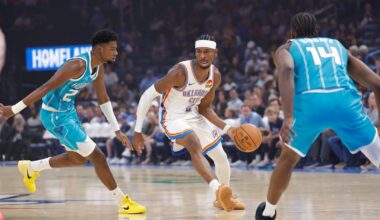 Best images from Thunder's 122-116 preseason win over Hornets
