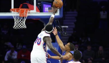 Adem Bona receives advice from 2 different Sixers on fouling issues