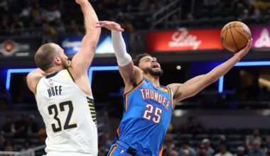 Ajay Mitchell's 2025-26 preseason debut spoiled by ankle injury