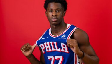 Sixers rookie VJ Edgecombe talks NBA defense, shot progression