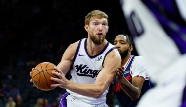 Kings All-Star center Domantas Sabonis out with hamstring strain