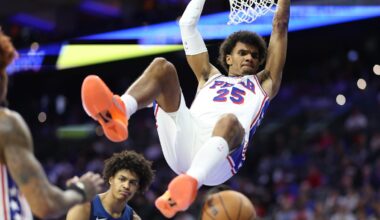 Dominick Barlow discusses playing next to Joel Embiid, Sixers guards